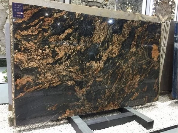 Brazilian Black Granite Magma Gold