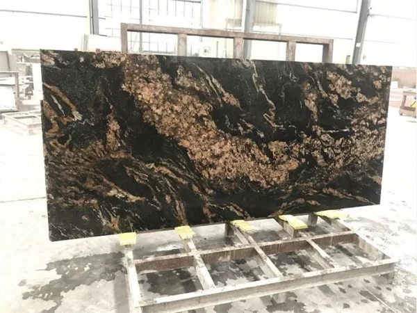 Brazilian Black Granite Magma Gold