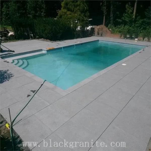 Charcoal Dark Grey Granite Tiles projects