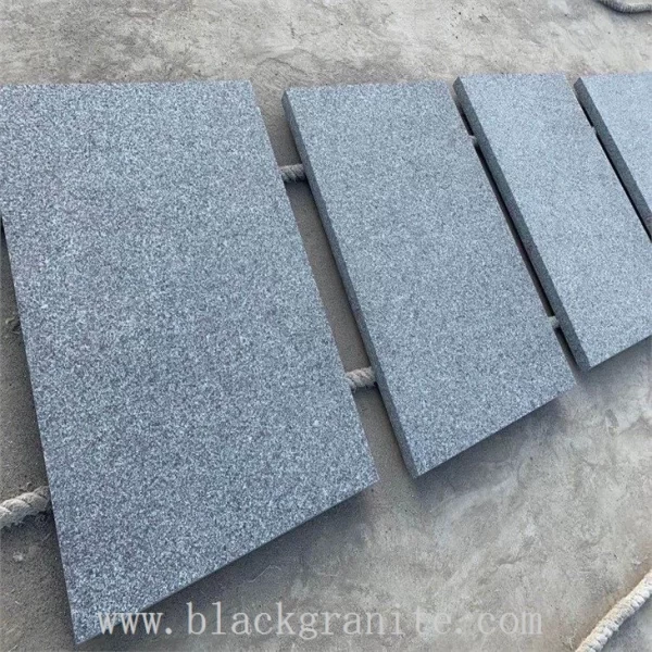 Charcoal Dark Grey Granite Tiles