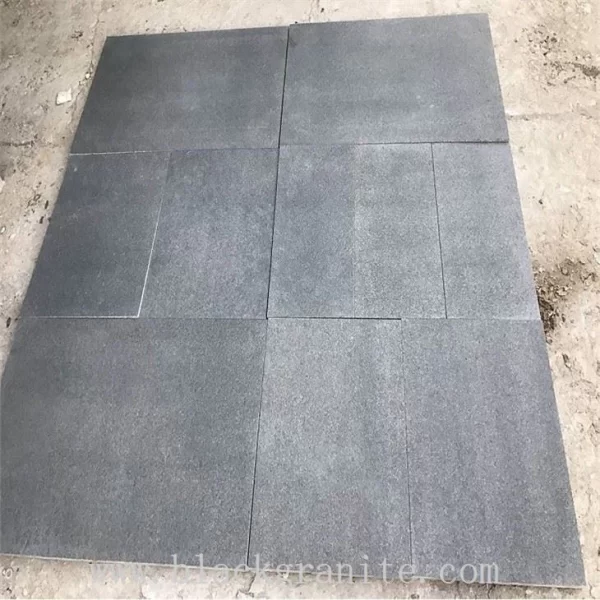 Charcoal Dark Grey Granite Tiles