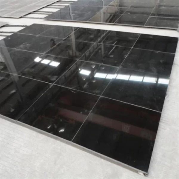 Chinese Natural Mongolian Absolute Black Granite Black Floor Tile