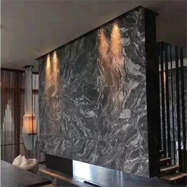 Cosmic Black Stone Polish Flooring Tiles