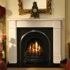 Customized Indoor Black Granite Fireplace