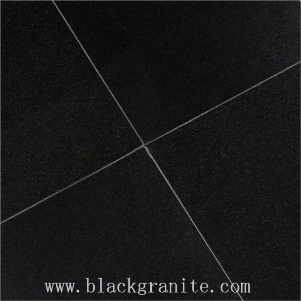 Dark Black Granite Slabs for Paving