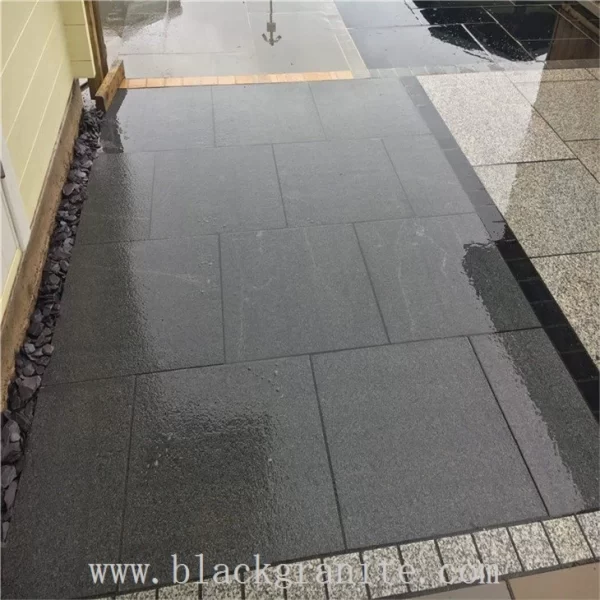 Dark Blue and Black Granite for Paving Slabs