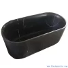 Freestanding Black Stone Bathtub