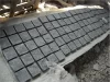 G654 Dark Grey Granite Natural Split Tumbled Cobblestone Pavers