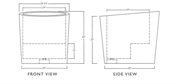 Granite Oval Soaking Tub