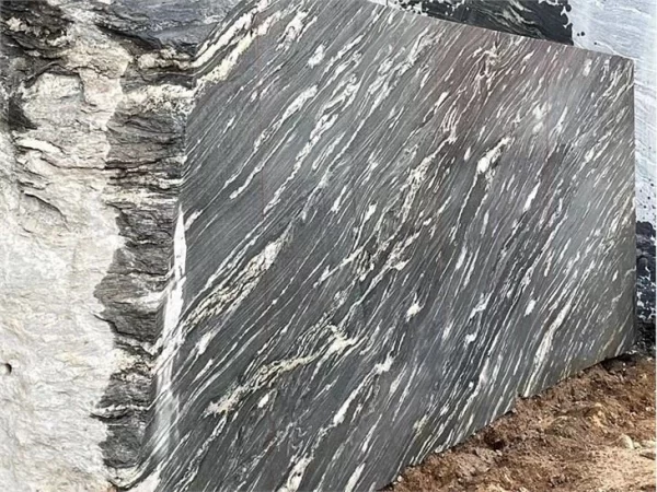 Indian Makrono Black Granite Slabs