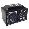 Natural Balck Granite Engraved Memorial Rock Urns For Dogs & Pets