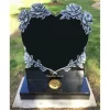 Natural Black Granite Headstone Gravestone Memorial Monuments With Various Shapes