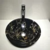 Natural Black Granite Stone Wash Basin Vessel Sinks