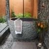 Natural Black Stone Soaking Tubs