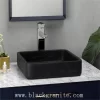 Polished Black Marble and Granite Stone Vessel Sink for Farmhouse