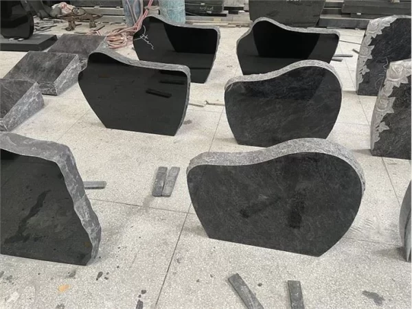 Polished Indian Black Granite Memorial Stone