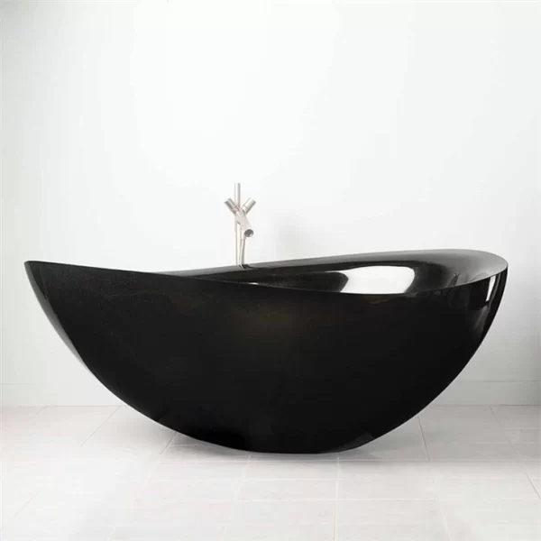 Shanxi Black Granite Freestanding Soaking Bathtubs