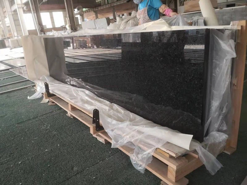 Black Angola Granite Stone Slabs