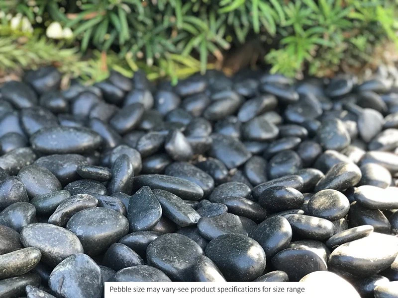 Black Pebble Stone Outdoor Landscaping Stone