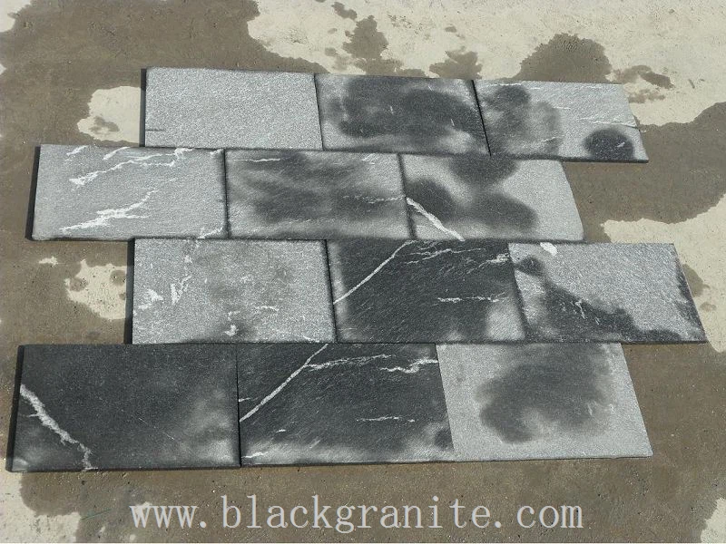 Black and White Granite Design for Vanity and Floor Tiles