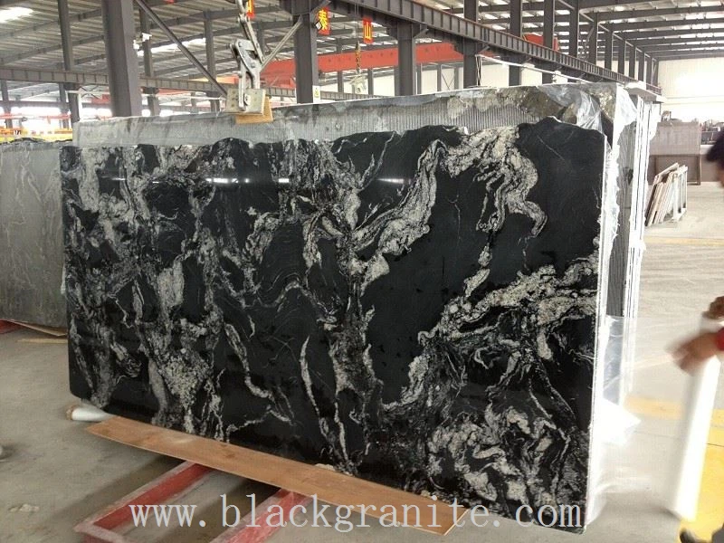 Black and White Granite Flooring Tile