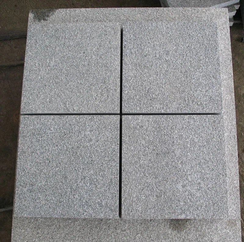 China Dark Grey Granite Flamed Pavers