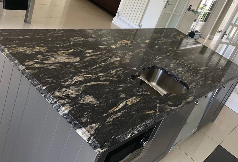 Cosmic Black Granite Kitchen Countertop