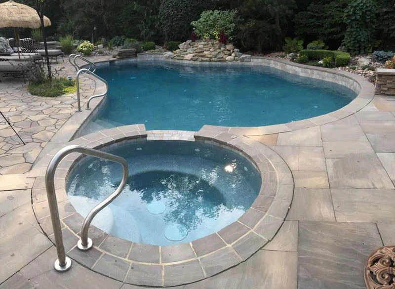 G654 Dark Grey Granite Swimming Pool Coping Stone With Anti-Slip