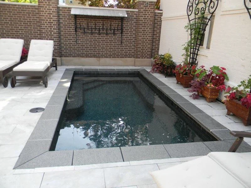 G654 Dark Grey Granite Swimming Pool Coping Stone With Anti-Slip