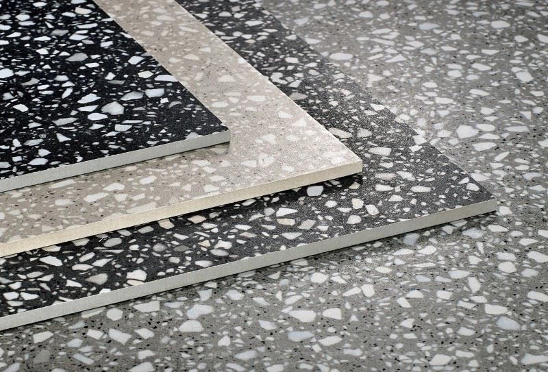 High Quality Black Terrazzo For Wall And Floor Tiles