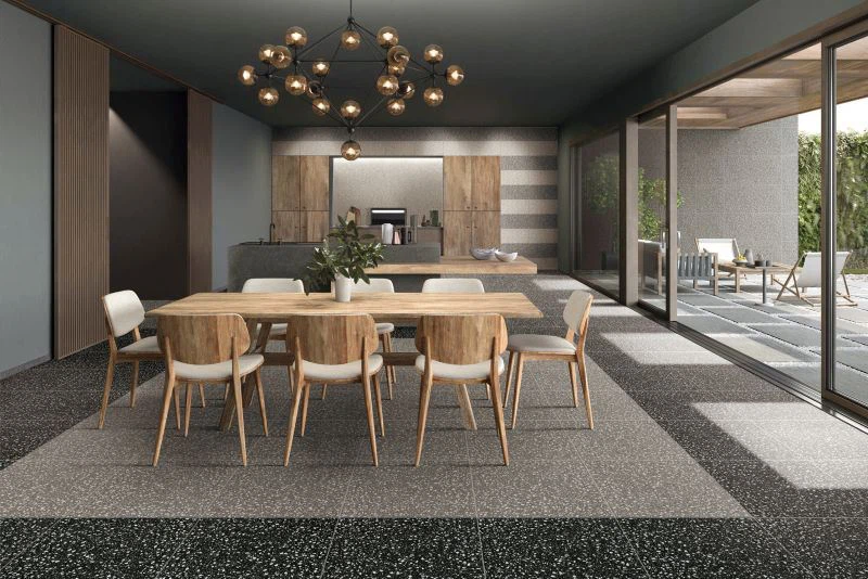 High Quality Black Terrazzo For Wall And Floor Tiles