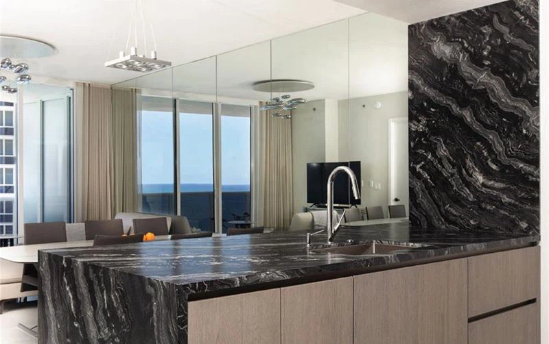 Natural Granite Agatha Black Granite For Countertops Blackground