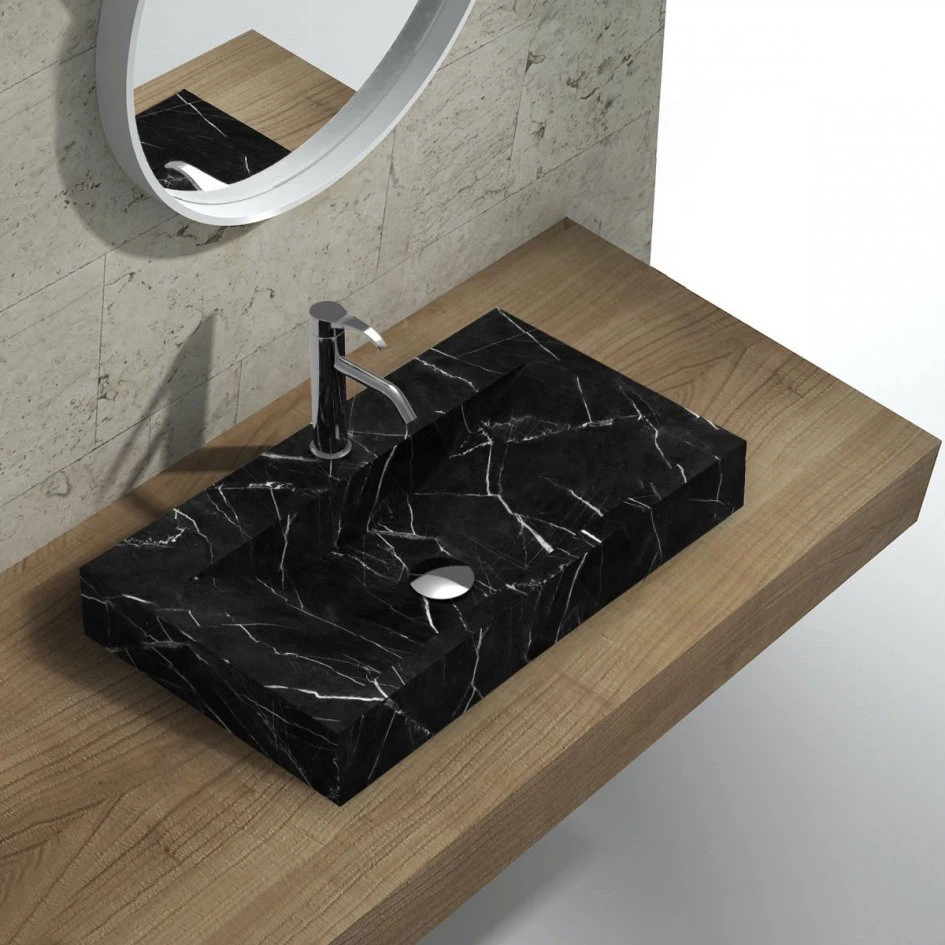 Nero Marquina Marble Wash Basin