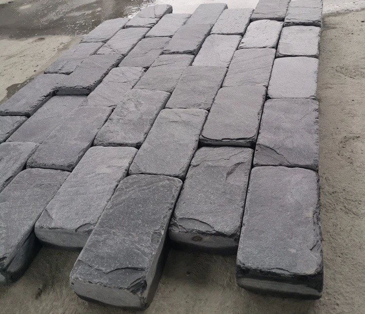 Tumbled Slate Cobblestone Paver For Exterior Paving