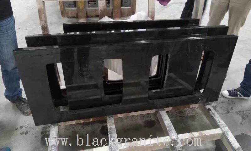 Absolute Black Granite Countertop and Backsplash Tile