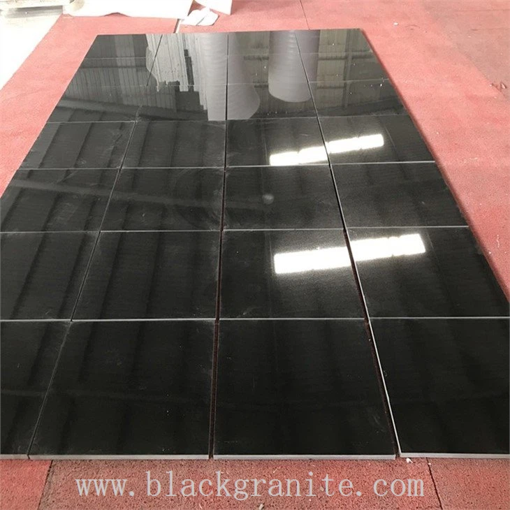 Absolute Black Granite Flamed Tile 18x18 24x24