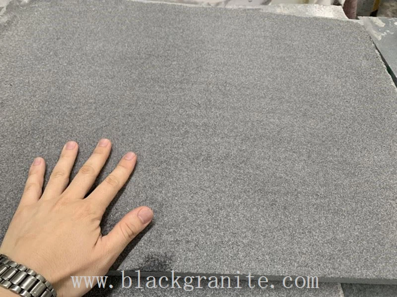 Absolute Black Granite Flamed Tile 18x18 24x24