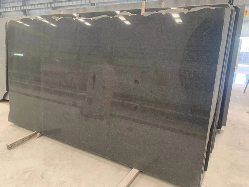 Absolute Black Zimbabwe Granite Floor Tiles And Kitchen Countertops slabs