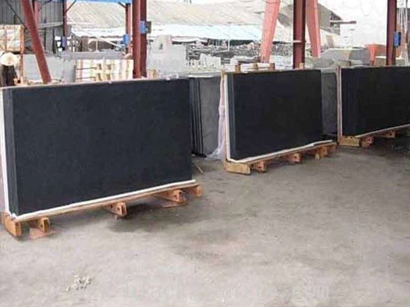 Absolute Honed Black Granite Stone of Matte Finish