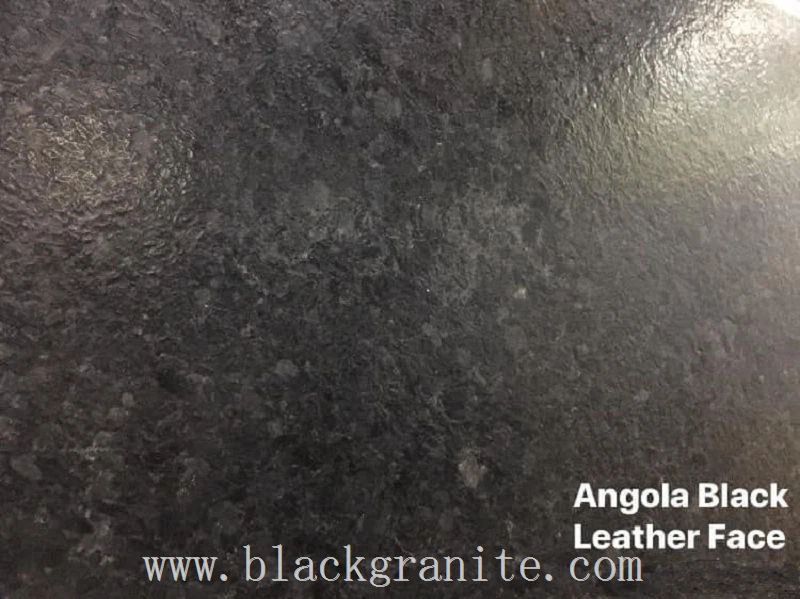 Angola Black and Silver Leathered Granite