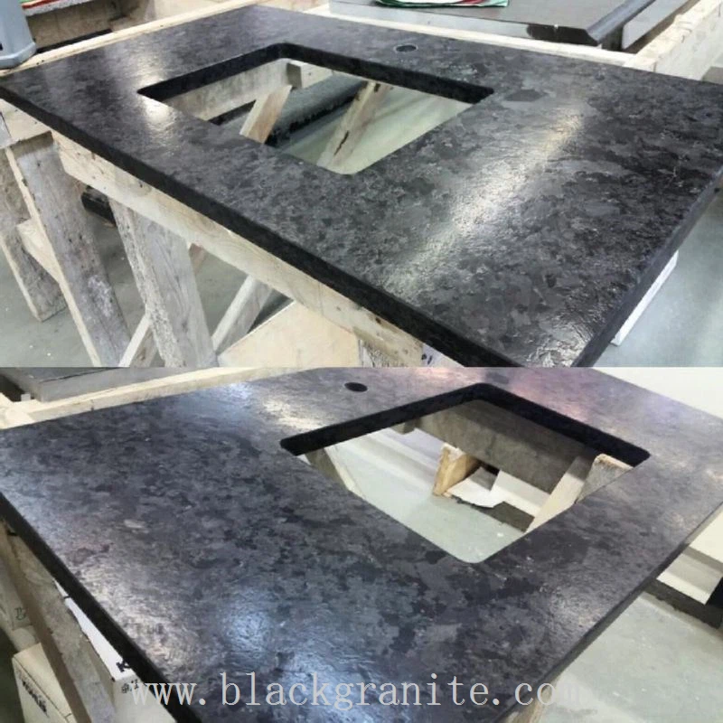 Angola Black and Silver Leathered Granite