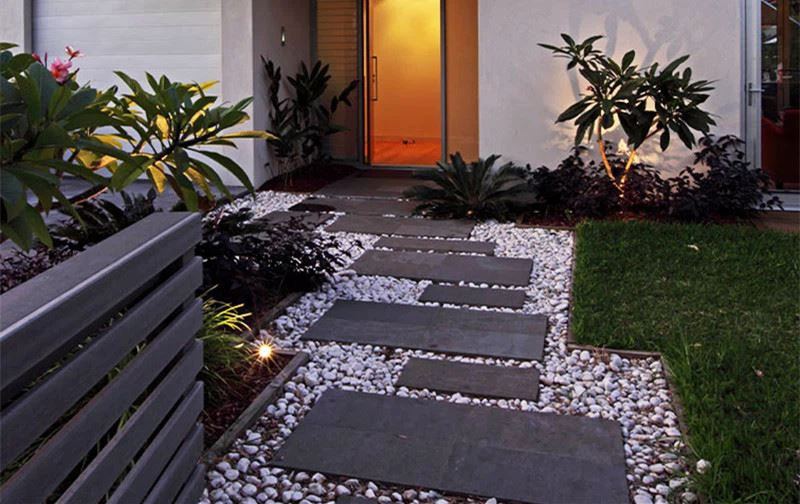 Anti-slip Black Granite Outdoor Pavers