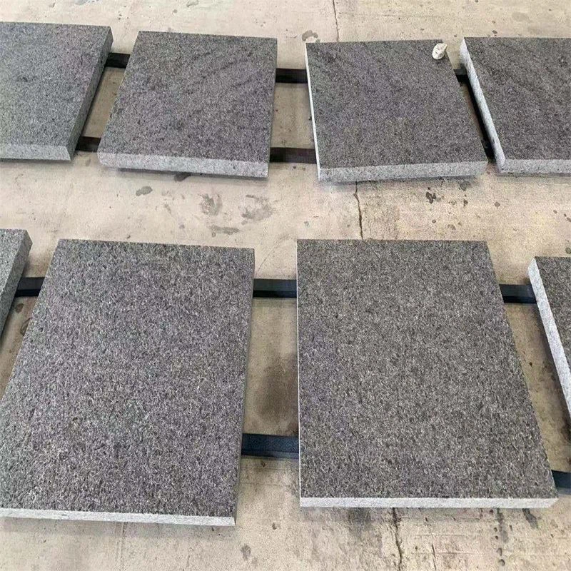 Black Flamed Granite Patio Tiles