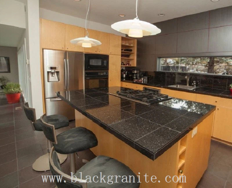 Black Galaxy Granite Dining Table Top