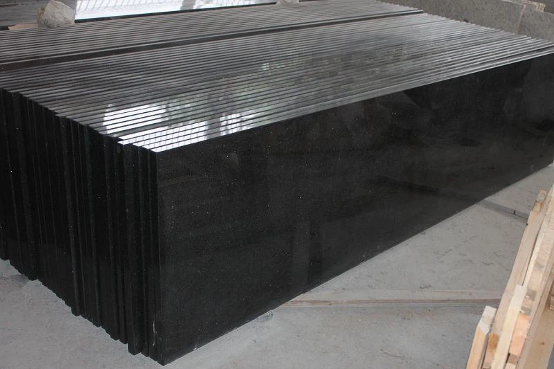 Black Galaxy Granite Floor Tiles