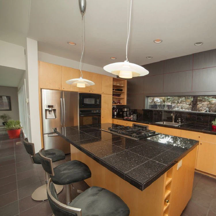 Black Galaxy Granite Kitchen Top