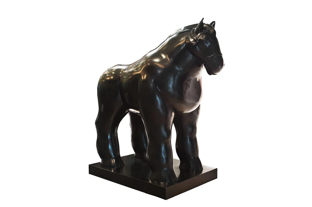 Black Granite Animal Sculptures Art Decoration