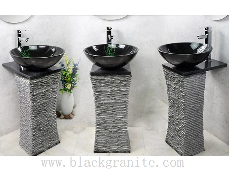 Black Granite Bar and Bathroom Sink