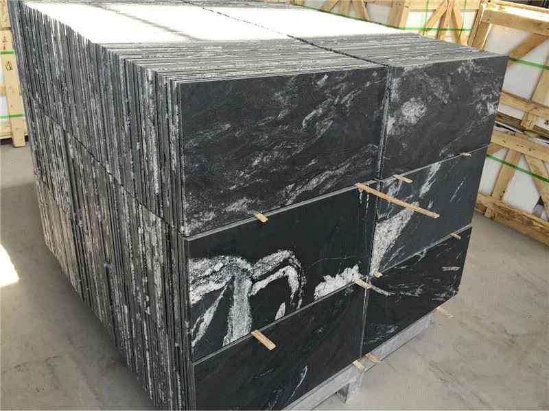 Black Granite Countertops With White Veins