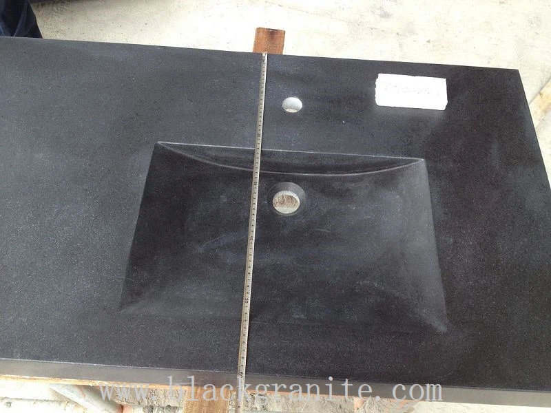 Black Granite Double Bowl Sink for Kitchen and Laundry